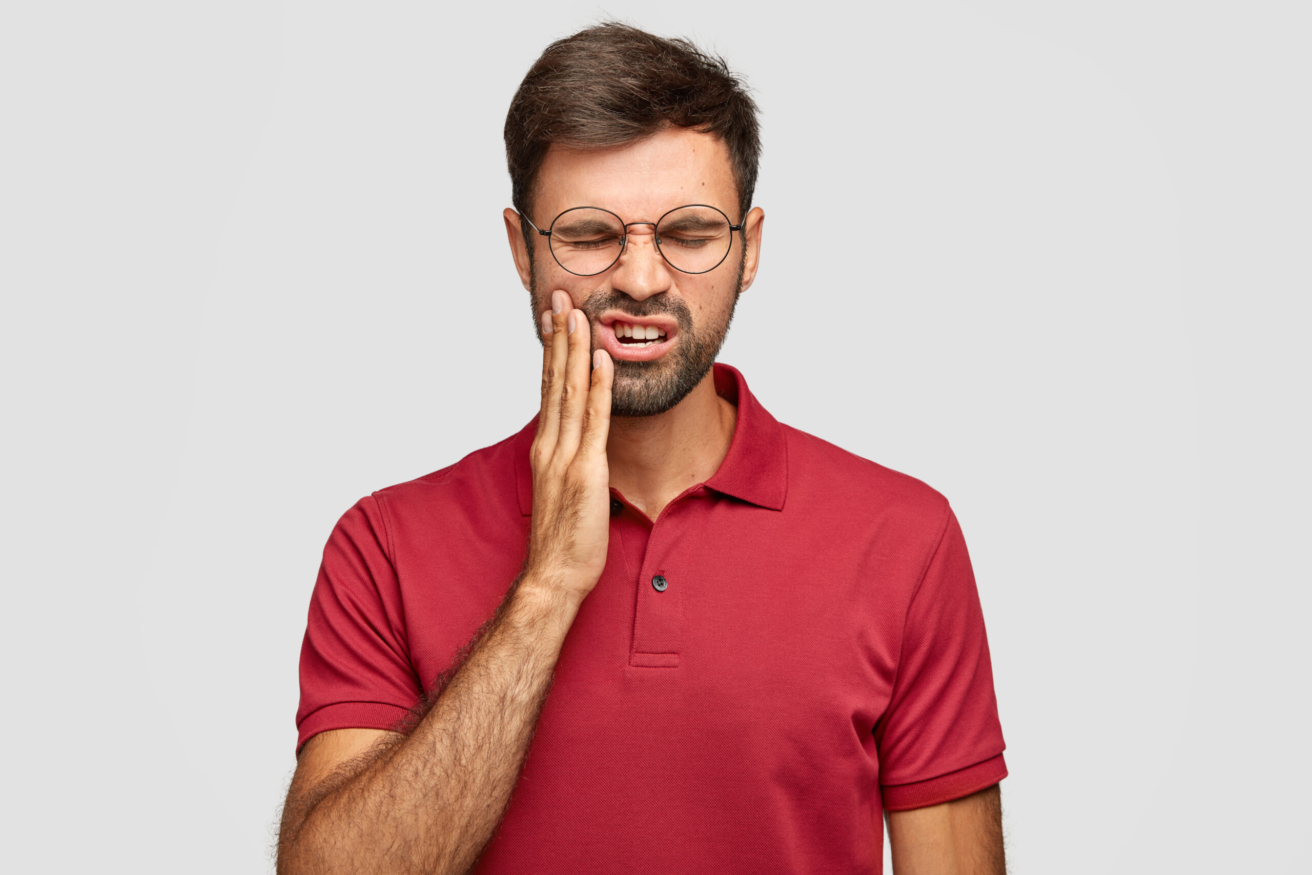 TMJ pain from TMJ dysfunction - popping, clicking, pain. 